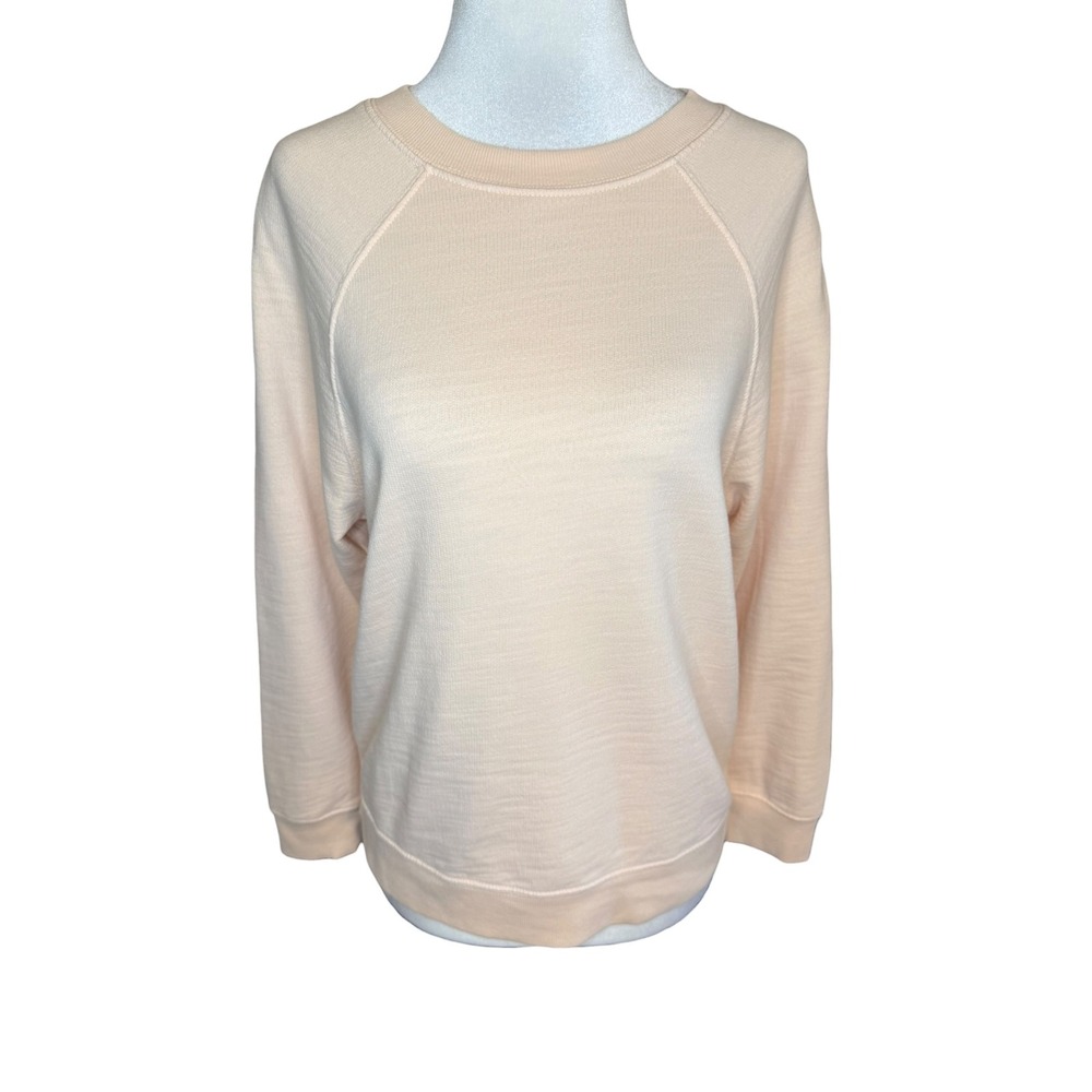 AG Adriano Goldschmied Women's Raglan Sweatshirt Light Shiitake‎ Peach Small
